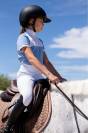 Polo de concours équestre BABY BLUE MESH KIDS - Cavalliera - Manches courtes
