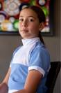 Polo de concours équestre BABY BLUE MESH KIDS - Cavalliera - Manches courtes