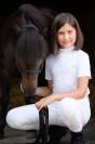 Polo de concours enfant ILOVE CRYSTAL - Cavalliera - Manches courtes