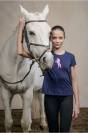 T-shirt équitation enfant à manches courtes - Cavalliera - Licorne pailletée