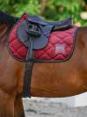 Tapis de selle Velours Carbernet Mixte Bordeaux - Boss Equestrian