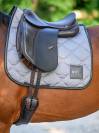 Tapis de selle Greymelange Dressage Gris - Boss Equestrian