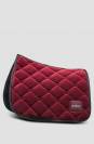 Tapis de selle Velours Carbernet Dressage Bordeaux - Boss Equestrian