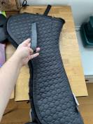 Amortisseur Mattes noir coton + mouton noir taille L