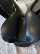 Selle CSO cuir doublé 16,5