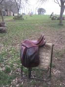 Selle dressage 17’ cuir acajou