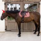 Tapis de Selle Velvet printing rouge - Kentucky - Velours chic