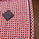 Tapis de Selle Velvet printing rouge - Kentucky - Velours chic