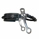 Hackamore cuir branches courtes et plates - Jump'in