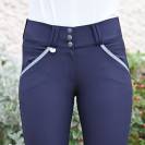 Pantalon d'équitation dame Sofia Marine - Jump'In - Tissu SOFT TEX