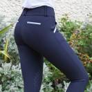 Pantalon d'équitation dame Sofia Marine - Jump'In - Tissu SOFT TEX