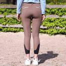 Pantalon d'équitation dame Sofia Grège - Jump'In - Tissu SOFT TEX