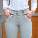 Pantalon d'équitation dame Sofia vert - Jump'In - SOFT TEX
