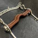 Mors Pelham plat inclinable cuir - Jump'in