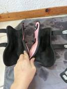 Guêtres + Protège-boulets HEXA rose – matière imperméab