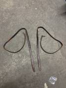 Étrivières Bruno Delgrange en cuir havane 135cm