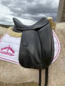 Selle de dressage Forestier Carlos Pinto 16,5" cuir noi