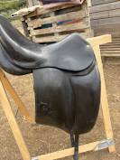 Selle de dressage Forestier Carlos Pinto 16,5" cuir noi