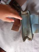 Guettre norton (bleu ciel et marron ) taille shetland 