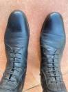 Bottes cuir NOIR P.39 sur mesure bottier italien FABBRI