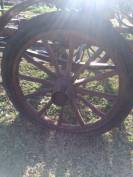 Carrozza / Calesse d&rsquo;epoca a due ruote in legno