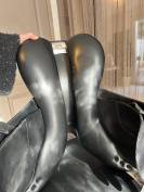 Selle d&rsquo;obstacle bates 17,5  cuir noir 