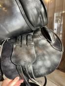 Selle d&rsquo;obstacle bates 17,5  cuir noir 