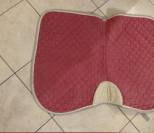 Tapis de selle rouge taille cheval
