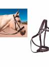 Wonder Care Leather Crossover Bitless Bridle with reins