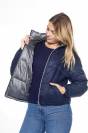 Janari Veste Puffer - Navy/Silver