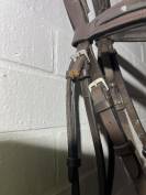 Filet bride bridon cheval muserolle crois&eacute;e anatomique 