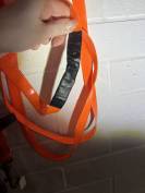 Filet licol bride bridon endurance randonn&eacute;e orange 