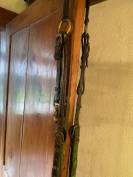 Collier de chasse en cuir Anglais - Tr&egrave;s bon &eacute;tat.