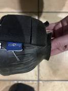 Paire Cloche cheval taille m&eacute;dium  Noir &agrave; scratch  