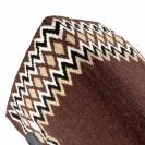 Tapis western show marron / beige en laine avec rembourrage en dry F - Burioni