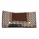 Tapis western show marron / beige en laine avec rembourrage en dry F - Burioni