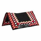 Tapis western show rouge / noir en laine avec rembourrage en dry F - Burioni