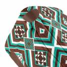 Tapis de selle western Dakota vert / marron - Pool's - Eco Wool