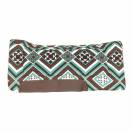 Tapis de selle western Dakota vert / marron - Pool's - Eco Wool