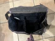 Sac de pansage fouganza marron pour  brosse &eacute;quitation 