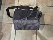 Sac de pansage fouganza marron pour  brosse &eacute;quitation 