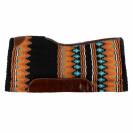 Tapis de selle western en laine avec fond en feutre orange - Pool's - Premium