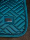 Tapis de selle Modern Teal Blue MIXTE - Equestrian Stockholm - Matelassage &eacute;l&eacute;ga