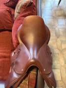 Selle Meyer doubl&eacute;e veau 17,5 &ndash; &Eacute;tat quasi neuf 