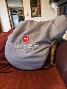 Selle Meyer doubl&eacute;e veau 17,5 &ndash; &Eacute;tat quasi neuf 