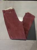 Pantalon &eacute;quitation femme ou mixte rouge bordeaux taill