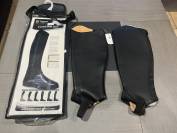 Mini chaps neuf cuir noir d&rsquo;&eacute;quitation mixte femme