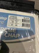 Mini chaps neuf cuir noir d&rsquo;&eacute;quitation mixte femme