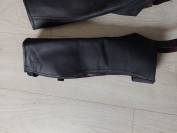 Mini chaps Equicomfort 10-12 ans en cuir noir