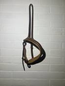 Muserole NEUF cuir taille cheval  Marron beige clair